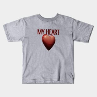 My heart 3d Kids T-Shirt